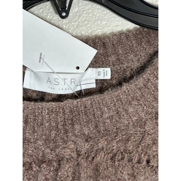 ASTR The Label Light Brown Cable Knit Sweater Dress – XS NWT - Picture 3 of 6